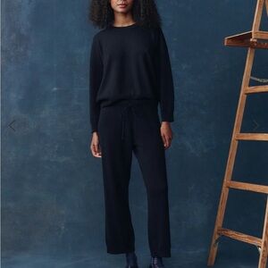 THE GREAT. Classic Navy Blue Cashmere Sweater NWT